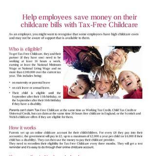  Employer guide to Tax-Free Childcare display image